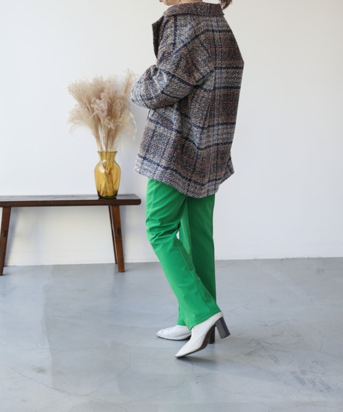 frames RAY CASSIN（フレームスレイカズン）の「【WEB限定】チェックオーバーサイズジャケット（その他アウター・レディース・ベージュ/ネイビー・FREE）」の18枚目の写真