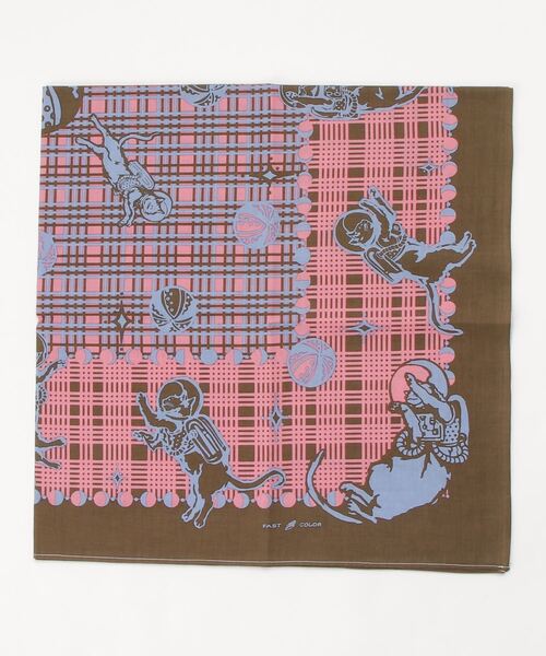 BEAVER（ビーバー）の「One Ear Brand/ワンイヤーブランド PurrfectSpace バンダナ（バンダナ/スカーフ・レディース・グリーン/ラベンダー・FREE）」の2枚目の写真