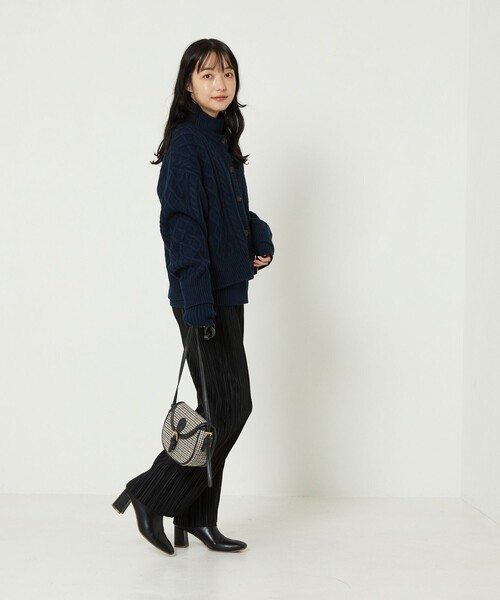 FREAK'S STORE(フリークスストア)の「3WAYニットカーデセット(ニット/セーター・レディース・ネイビー/グリーン/イエロー/オフホワイト・フリ-)」の20枚目の写真