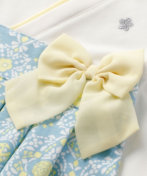 D.fesense（ディーフェセンス）の「袴ロンパースGIRL２（ロンパース・キッズ・ピンク/サックスブルー・70-80cm/60-70cm）」の7枚目の写真