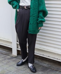 WEGO/センタープレステーパードパンツ