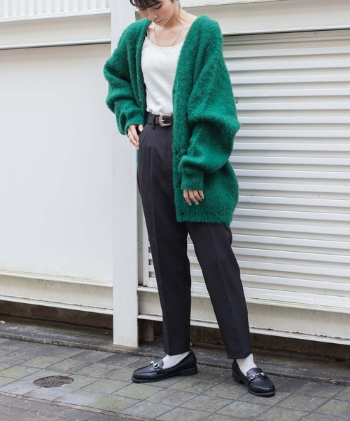 WEGO（ウィゴー）の「WEGO/センタープレステーパードパンツ（スラックス・レディース・ケリー/ブルー/レッド/ブラック/ピンク/アイボリー・SMALL/LARGE/MEDIUM）」の7枚目の写真