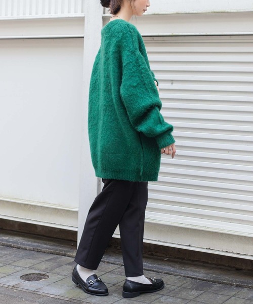 WEGO（ウィゴー）の「WEGO/センタープレステーパードパンツ（スラックス・レディース・ケリー/ブルー/レッド/ブラック/ピンク/アイボリー・SMALL/LARGE/MEDIUM）」の8枚目の写真