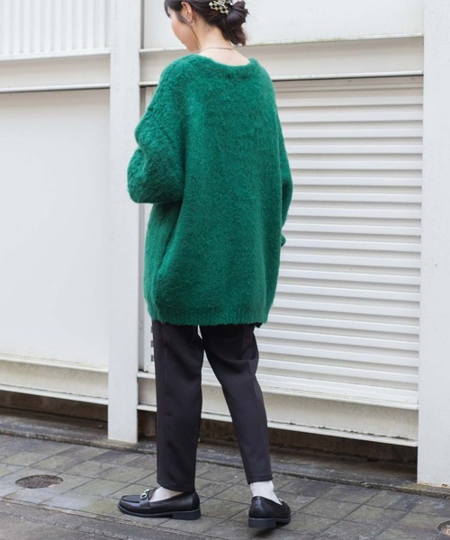 WEGO（ウィゴー）の「WEGO/センタープレステーパードパンツ（スラックス・レディース・ケリー/ブルー/レッド/ブラック/ピンク/アイボリー・SMALL/LARGE/MEDIUM）」の9枚目の写真