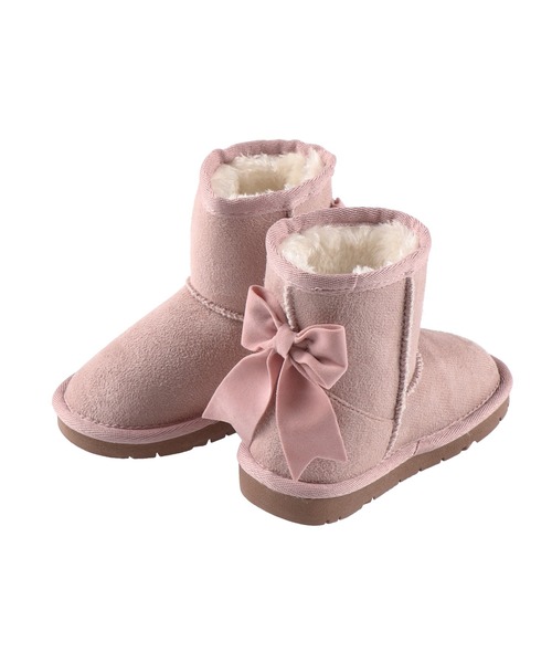 BRANSHES（ブランシェス）の「バックリボンブーツ（ブーツ・キッズ・ブラック/グレー/ピンク/キャメル・15.0cm/16.0cm/17.0cm/18.0cm/19.0cm/14.0cm）」の4枚目の写真