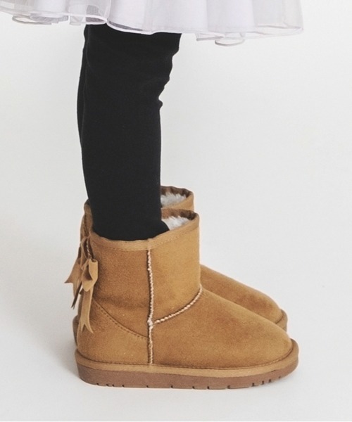 BRANSHES（ブランシェス）の「バックリボンブーツ（ブーツ・キッズ・ブラック/グレー/ピンク/キャメル・15.0cm/16.0cm/17.0cm/18.0cm/19.0cm/14.0cm）」の10枚目の写真