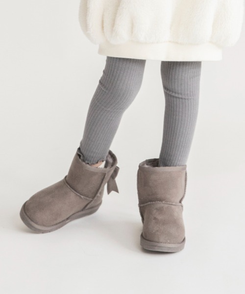 BRANSHES（ブランシェス）の「バックリボンブーツ（ブーツ・キッズ・ブラック/グレー/ピンク/キャメル・15.0cm/16.0cm/17.0cm/18.0cm/19.0cm/14.0cm）」の22枚目の写真