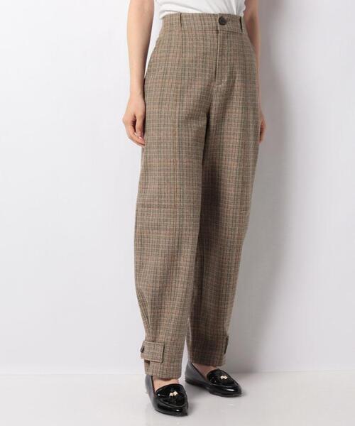 soeur(スール)の「【soeur】チェック柄ワイドパンツ(その他パンツ・レディース・Beige・1)」の5枚目の写真