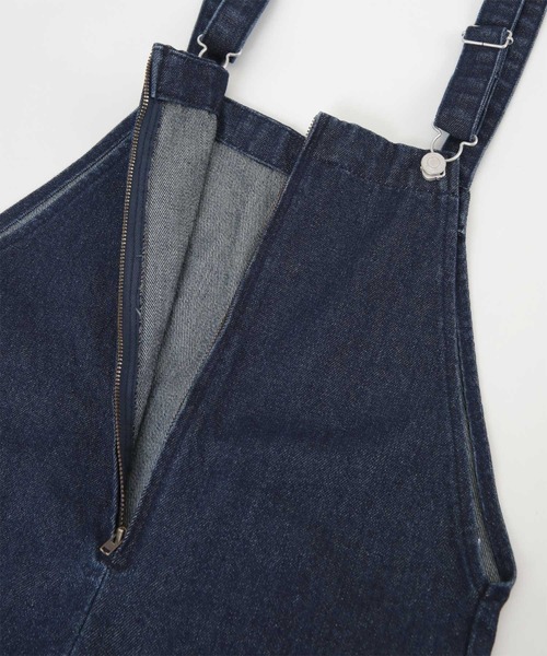 titivate(ティティベイト)の「フロントジップデニムサロペット(サロペット/オーバーオール・レディース・ブラック/ネイビー/ホワイト系その他・S/M)」の11枚目の写真