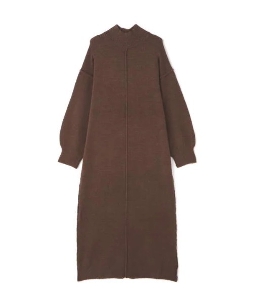 N.(N. Natural Beauty Basic)(エヌエヌナチュラルビューティーベーシック)の「◆ブークレストレッチニットワンピース(ワンピース・レディース・チャコールグレー/ライトグリーン/モカ・MEDIUM)」の20枚目の写真