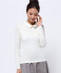 one after another NICE CLAUP | 【ナイスクラップ】衿付ウォームカットソー(Tシャツ/カットソー)