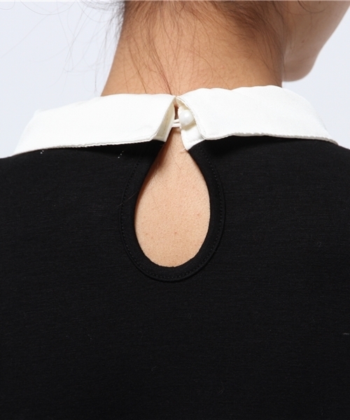 one after another NICE CLAUP(ワンアフターアナザーナイスクラップ)の「【ナイスクラップ】衿付ウォームカットソー(Tシャツ/カットソー・レディース・オフホワイト/ラベンダー/ブル-グレ-/ブラック・FREE)」の9枚目の写真