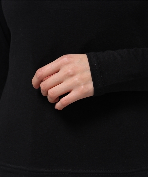 one after another NICE CLAUP(ワンアフターアナザーナイスクラップ)の「【ナイスクラップ】衿付ウォームカットソー(Tシャツ/カットソー・レディース・オフホワイト/ラベンダー/ブル-グレ-/ブラック・FREE)」の10枚目の写真