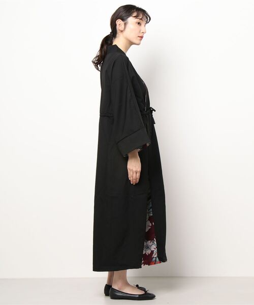 カヤ（カヤ）の「【カヤ】裏勝り着物ならいワンピース（ワンピース・レディース・グレー/ピンク系その他/ブラック・FREE）」の4枚目の写真