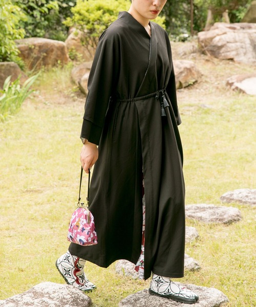 カヤ（カヤ）の「【カヤ】裏勝り着物ならいワンピース（ワンピース・レディース・グレー/ピンク系その他/ブラック・FREE）」の13枚目の写真