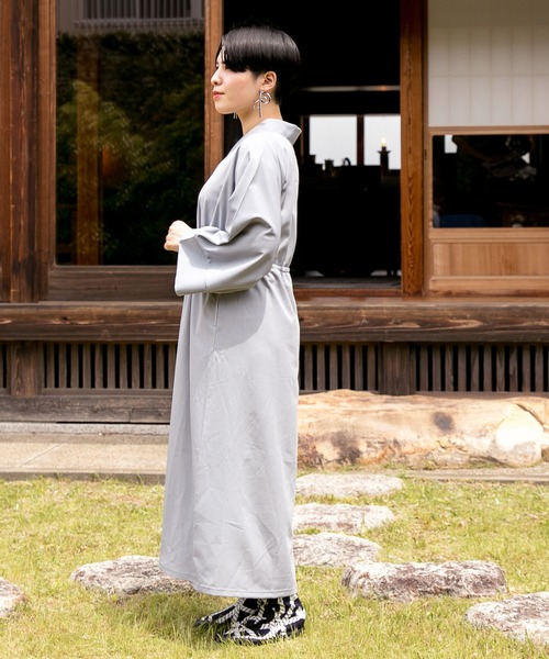 カヤ（カヤ）の「【カヤ】裏勝り着物ならいワンピース（ワンピース・レディース・グレー/ピンク系その他/ブラック・FREE）」の20枚目の写真