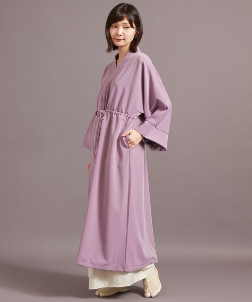 カヤ（カヤ）の「【カヤ】裏勝り着物ならいワンピース（ワンピース・レディース・グレー/ピンク系その他/ブラック・FREE）」の9枚目の写真