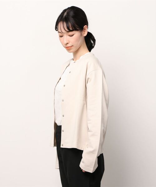 handvaerk（ハンドバーク）の「Handvaerk/ハンドバーク　スウェットカーディガン　SWEAT CARDIGAN（カーディガン/ボレロ・レディース・ナチュラル・S）」の2枚目の写真