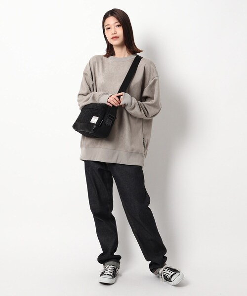 HARRIS TWEED(ハリスツイード)の「◆Harris Tweed ハリス ツィード スクエアフォルム ショルダーバッグ(ショルダーバッグ・レディース・チャコールグレー/ブラック/ベージュ・99)」の7枚目の写真