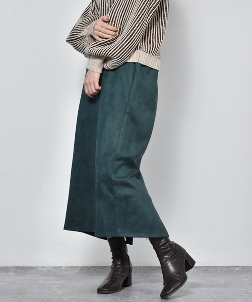 RETRO GIRL（レトロガール）の「スリットナロースカート（スカート・レディース・ブラック/ブラウン系その他/グリーン/ブルー系その他・FREE）」の4枚目の写真