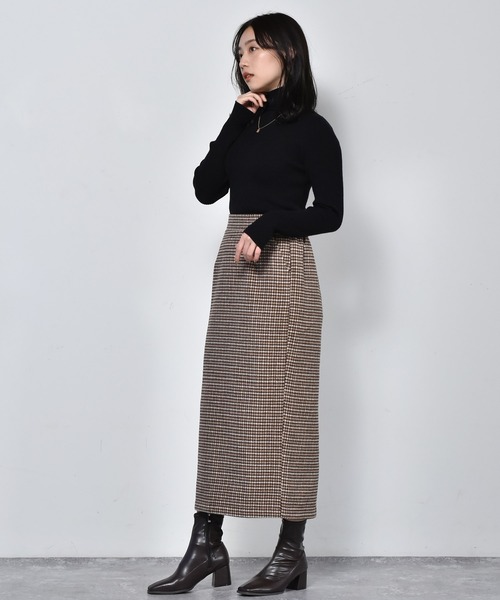 RETRO GIRL（レトロガール）の「スリットナロースカート（スカート・レディース・ブラック/ブラウン系その他/グリーン/ブルー系その他・FREE）」の9枚目の写真