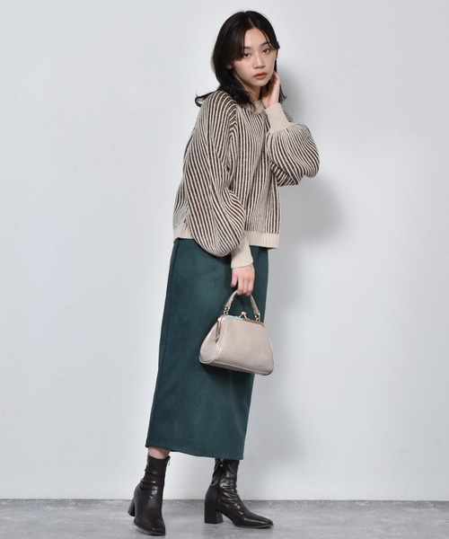 RETRO GIRL（レトロガール）の「スリットナロースカート（スカート・レディース・ブラック/ブラウン系その他/グリーン/ブルー系その他・FREE）」の14枚目の写真