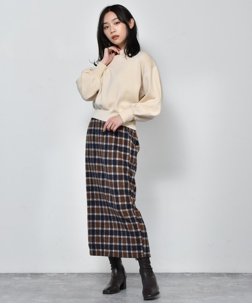 RETRO GIRL（レトロガール）の「スリットナロースカート（スカート・レディース・ブラック/ブラウン系その他/グリーン/ブルー系その他・FREE）」の15枚目の写真