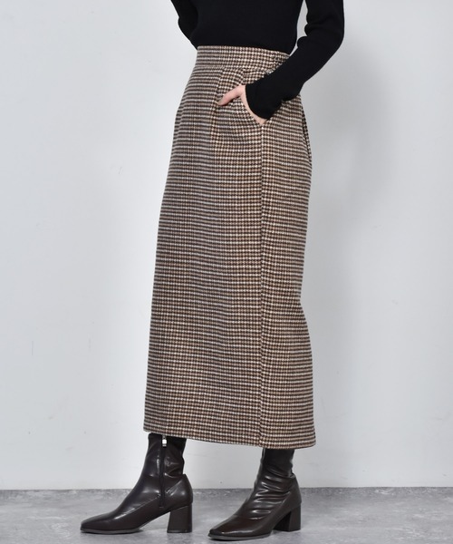 RETRO GIRL（レトロガール）の「スリットナロースカート（スカート・レディース・ブラック/ブラウン系その他/グリーン/ブルー系その他・FREE）」の21枚目の写真