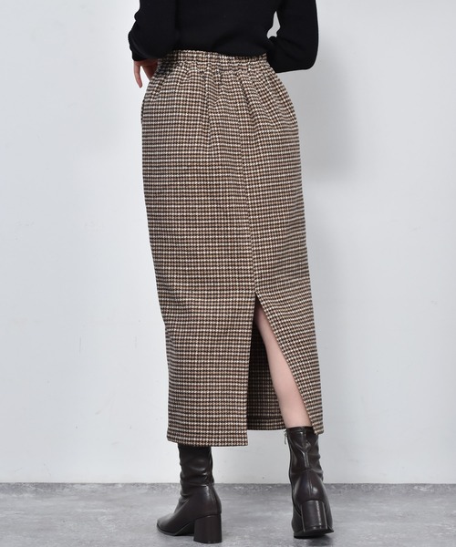 RETRO GIRL（レトロガール）の「スリットナロースカート（スカート・レディース・ブラック/ブラウン系その他/グリーン/ブルー系その他・FREE）」の22枚目の写真