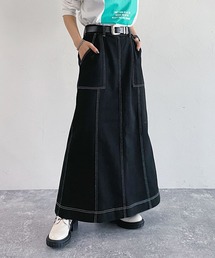 PAGEBOY | ハイショクステッチデニムスカート(デニムスカート)