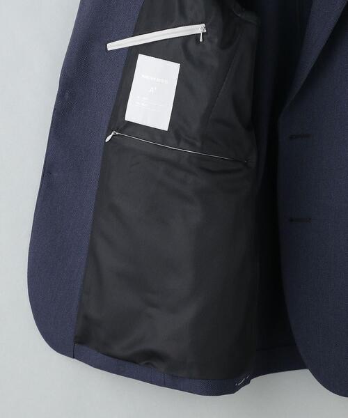 WORK TRIP OUTFITS GREEN LABEL RELAXING(ワークトリップアウトフィッツグリーンレーベル リラクシング)の「WTO A+ ヘリンボーンMULTI ジャケット -ウォッシャブル・マルチストレージ・防シワ- **(テーラードジャケット・メンズ・ダークブラウン/ネイビー・XS/42/S/44/M/46/L/48/XL/50)」の16枚目の写真
