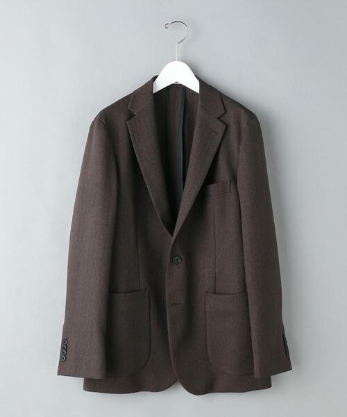 WORK TRIP OUTFITS GREEN LABEL RELAXING(ワークトリップアウトフィッツグリーンレーベル リラクシング)の「WTO A+ ヘリンボーンMULTI ジャケット -ウォッシャブル・マルチストレージ・防シワ- **(テーラードジャケット・メンズ・ダークブラウン/ネイビー・XS/42/S/44/M/46/L/48/XL/50)」の18枚目の写真