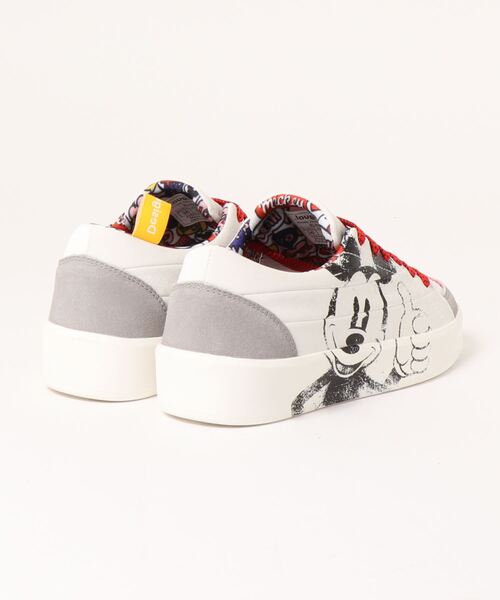 Desigual(デシグアル)の「ミッキーマウス スニーカー(スニーカー・レディース・ホワイト・23.0cm/25.5cm/23.5cm/24.0cm/24.5cm/25.0cm)」の2枚目の写真