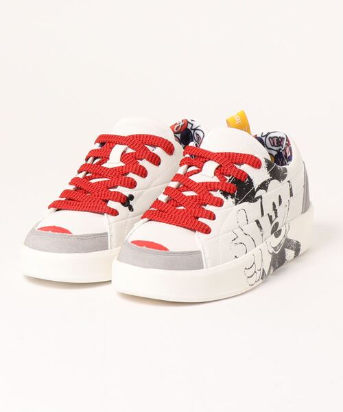 Desigual(デシグアル)の「ミッキーマウス スニーカー(スニーカー・レディース・ホワイト・23.0cm/25.5cm/23.5cm/24.0cm/24.5cm/25.0cm)」の6枚目の写真