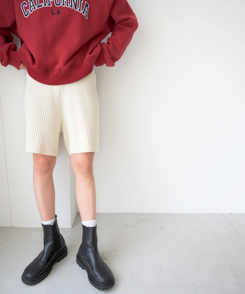 CANAL JEAN(キャナルジーン)の「El mar(エルマール) リブニットset up(セットアップ・レディース・ミント/クリーム・ONE SIZE)」の13枚目の写真