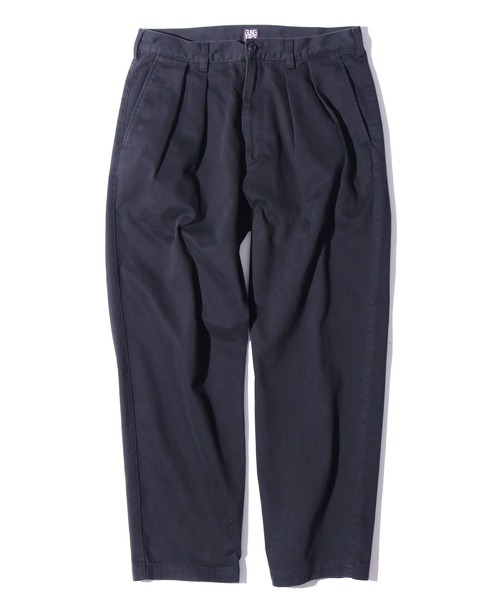 GUNG HO(ガンホー)の「GUNG HO/ガンホー 2TUCK TAPER TROUSERS MOLESKIN 2タックトラウザーパンツ モールスキン(チノパンツ・メンズ・ブラック/オリーブ/カーキ・S/L/M)」の2枚目の写真