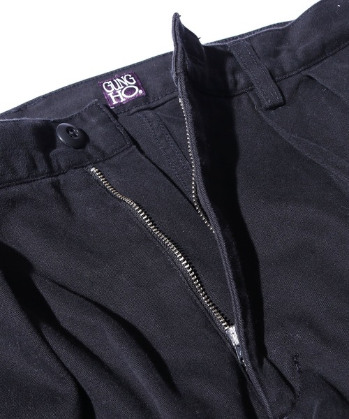 GUNG HO(ガンホー)の「GUNG HO/ガンホー 2TUCK TAPER TROUSERS MOLESKIN 2タックトラウザーパンツ モールスキン(チノパンツ・メンズ・ブラック/オリーブ/カーキ・S/L/M)」の22枚目の写真
