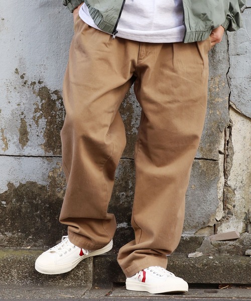 GUNG HO(ガンホー)の「GUNG HO/ガンホー 2TUCK TAPER TROUSERS MOLESKIN 2タックトラウザーパンツ モールスキン(チノパンツ・メンズ・ブラック/オリーブ/カーキ・S/L/M)」の7枚目の写真