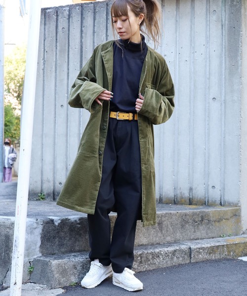 GUNG HO(ガンホー)の「GUNG HO/ガンホー 2TUCK TAPER TROUSERS MOLESKIN 2タックトラウザーパンツ モールスキン(チノパンツ・メンズ・ブラック/オリーブ/カーキ・S/L/M)」の6枚目の写真