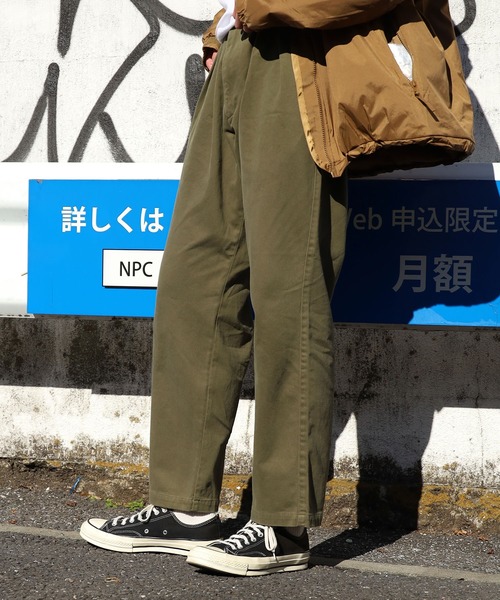 GUNG HO(ガンホー)の「GUNG HO/ガンホー 2TUCK TAPER TROUSERS MOLESKIN 2タックトラウザーパンツ モールスキン(チノパンツ・メンズ・ブラック/オリーブ/カーキ・S/L/M)」の9枚目の写真