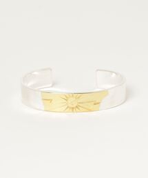 ROYAL FLASH | Taro Washimi / タロウワシミ/M plain bangle 12mm large thunder with sun K24(バングル/リストバンド)