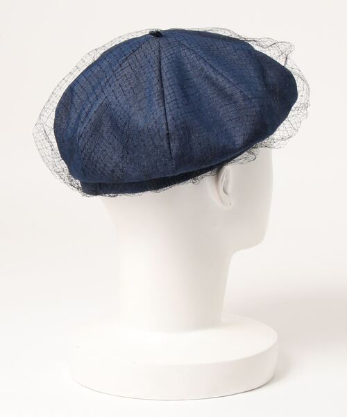 kaorinomori（カオリノモリ）の「カオリノモリ　ロイベレー（ハンチング/ベレー帽・レディース・ネイビー/ブラック・M/57.5cm）」の19枚目の写真