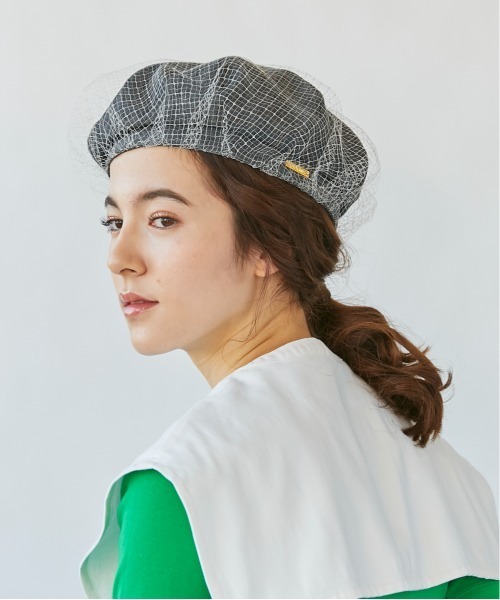 kaorinomori（カオリノモリ）の「カオリノモリ　ロイベレー（ハンチング/ベレー帽・レディース・ネイビー/ブラック・M/57.5cm）」の2枚目の写真