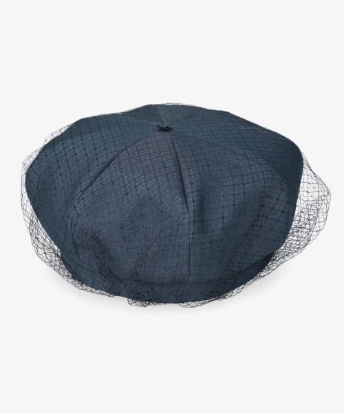 kaorinomori（カオリノモリ）の「カオリノモリ　ロイベレー（ハンチング/ベレー帽・レディース・ネイビー/ブラック・M/57.5cm）」の13枚目の写真