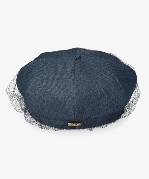 kaorinomori（カオリノモリ）の「カオリノモリ　ロイベレー（ハンチング/ベレー帽・レディース・ネイビー/ブラック・M/57.5cm）」の14枚目の写真