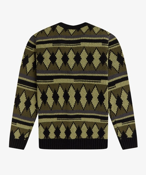 FRED PERRY（フレッドペリー）の「Chunky Jacquard Cardigan