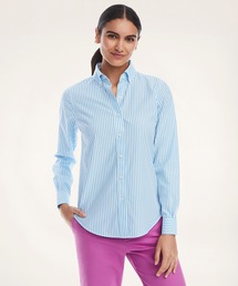 BROOKS BROTHERS（ブルックスブラザーズ）の「ノンアイロン スーピマコットンストレッチ ベンガルストライプ ボタンダウンシャツ Classic Fit（シャツ/ブラウス）」