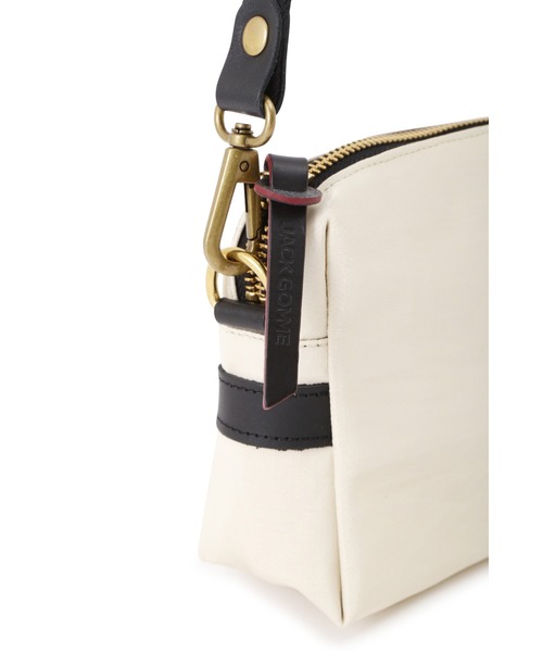 Jack Gomme（ジャックゴム）の「◆【JACK GOMME】MINI Cross Body（ショルダーバッグ・レディース・ホワイト/カーキ・ﾌﾘ-）」の6枚目の写真