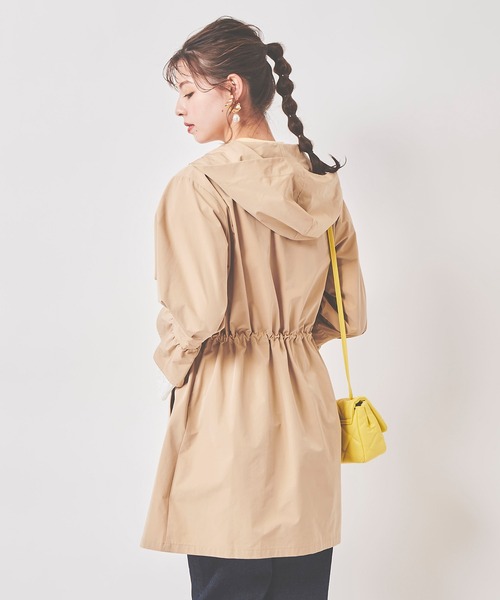 31 Sons de mode(トランテアン ソン ドゥ モード)の「袖レースロングマウンテンパーカー(マウンテンパーカー・レディース・ベージュ/クリーム・36)」の19枚目の写真