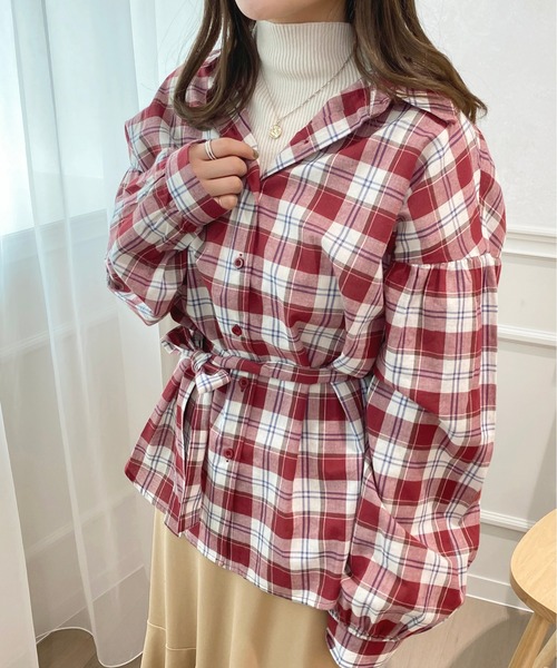 apres jour（アプレジュール）の「アソートチェックシャツ【ZOZOTOWN限定アイテム】（シャツ/ブラウス・レディース・ブラック系その他/レッド系その他/ブルー系その他・フリー/X-LARGE）」の12枚目の写真